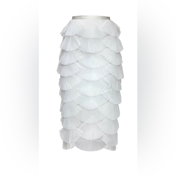 Andrea Iyamah Ari MIDI Skirt White size 12 - Picture 6 of 6